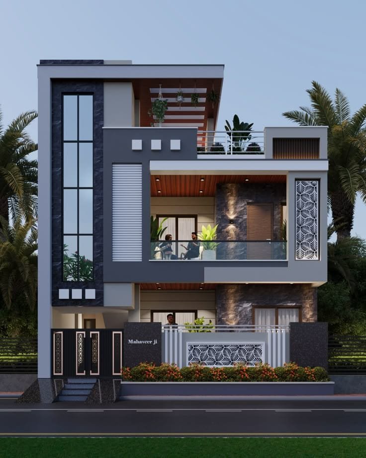 3D Front Elevation Design